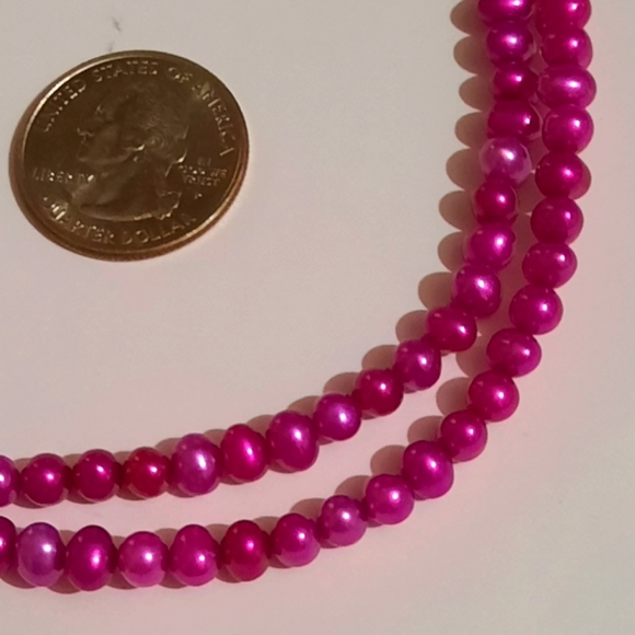 Purple Culture Freshwater Pearl Necklace - Picture 5 of 5